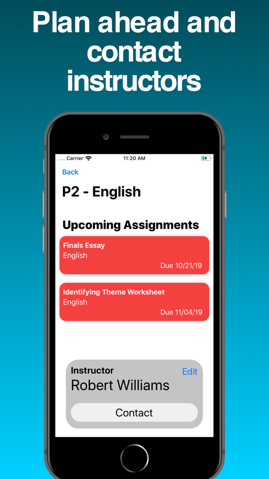 #2. Trackr - Manage Assignments (iOS) Podle: Pranav Karthik Mruthyunjayan