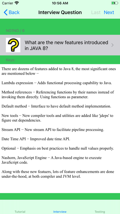 Tutorial of Java screenshot