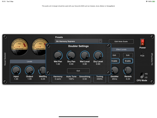 Vocal Soloist AUv3 Plugin iPad app afbeelding 3