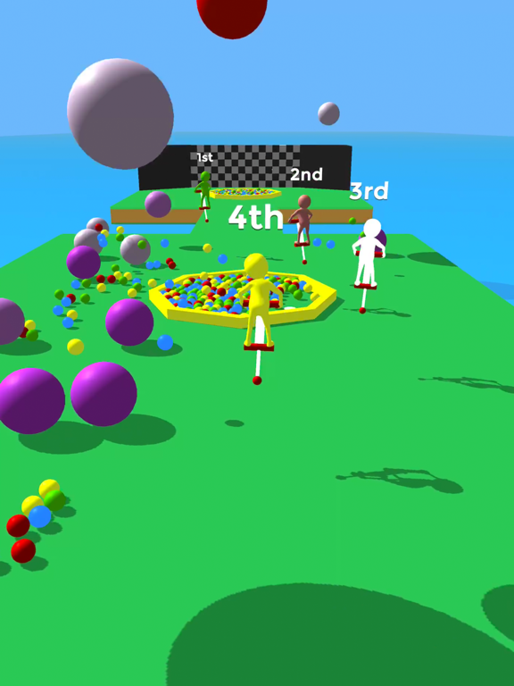 Pogo Race 3D iPad screenshot
