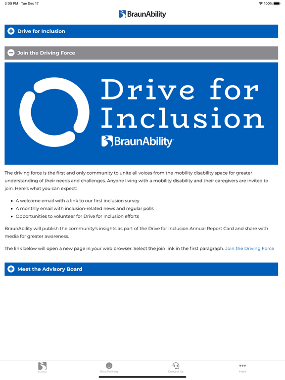 BraunAbility iPad screenshot 3 - Lifestyle app