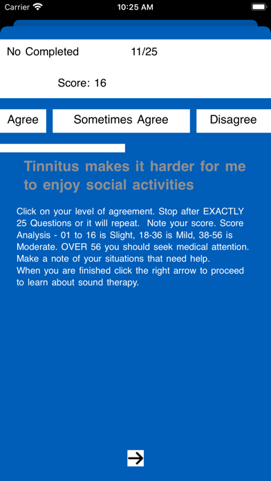 My Practical Tinnitus iPhone screenshot 4 - Medical app