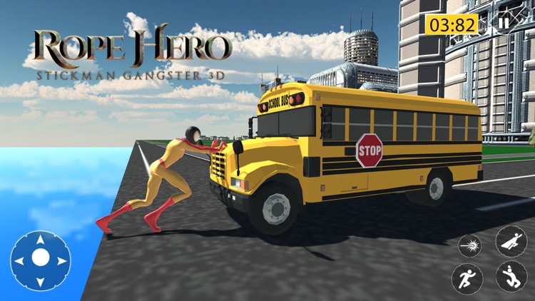 Rope Hero Stickman Gangster 3D