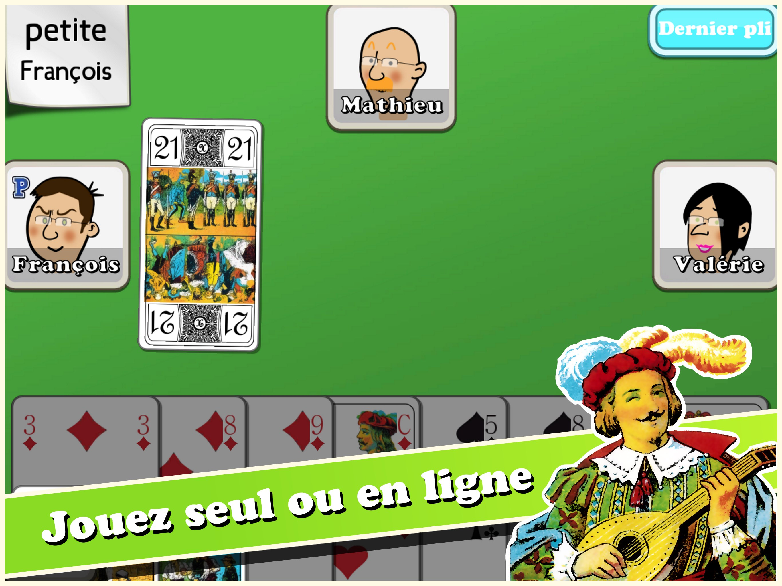 Jeu de Tarot (3, 4, 5 joueurs)