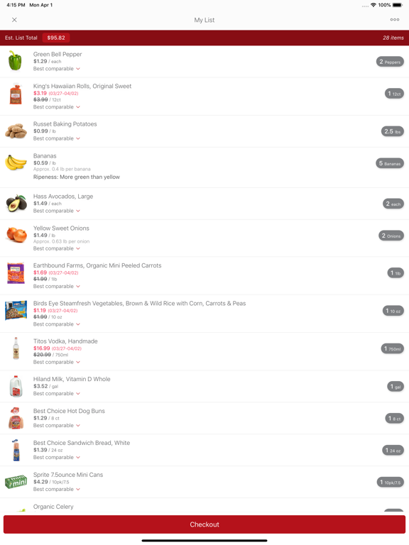 Shop Price Cutter iPad screenshot 3 - Shopping app