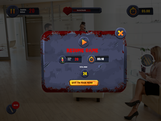 The Zombie Fighters AR iPad screenshot