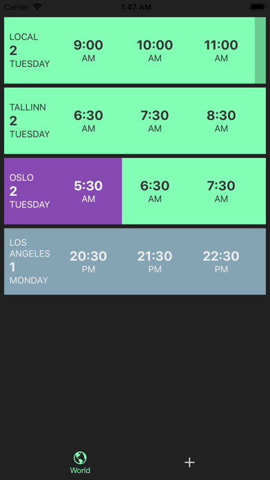 Screenshot #3 pour Timelines - Manage timezones