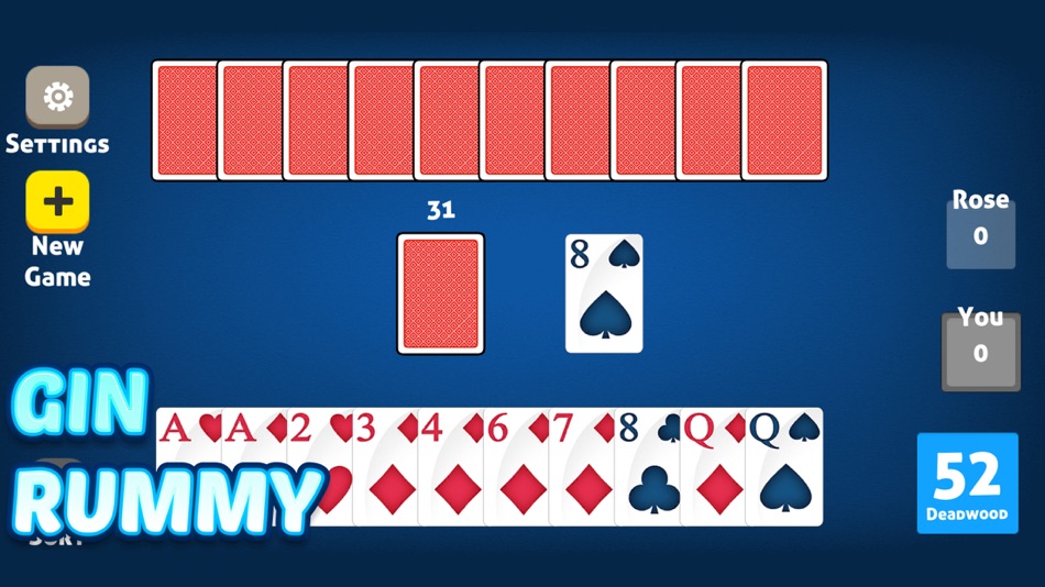 #1. Gin Rummy . Plus (iOS) 由: Foes