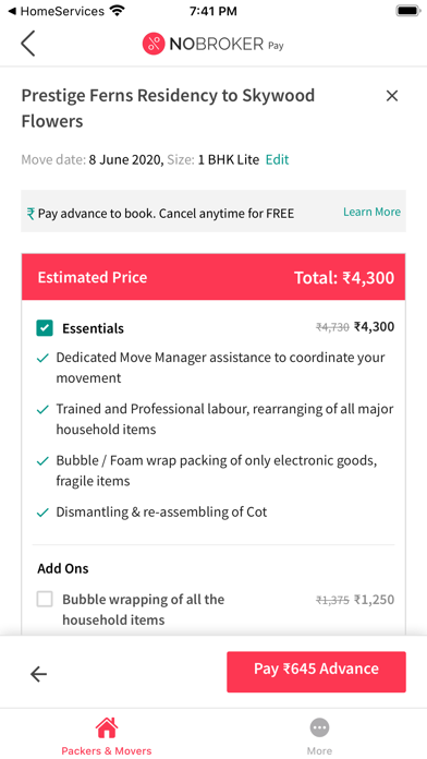Packers and Movers By NoBroker Screenshot