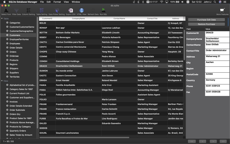 Screenshot #2 pour SQLite Database Manager