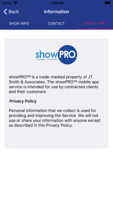 showPRO Events iPhone screenshot 8 - Business app