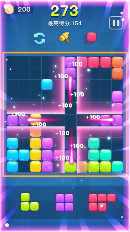 Happy Tetris- Golden Puzzle