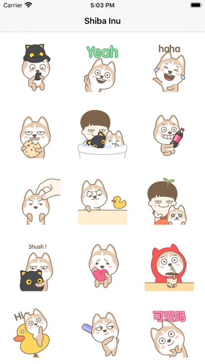 Stickers for Shiba Inu