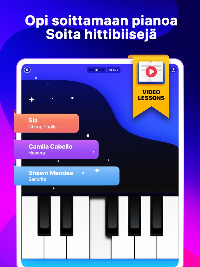 Hello Piano - Tunnit ja Peli App Storessa