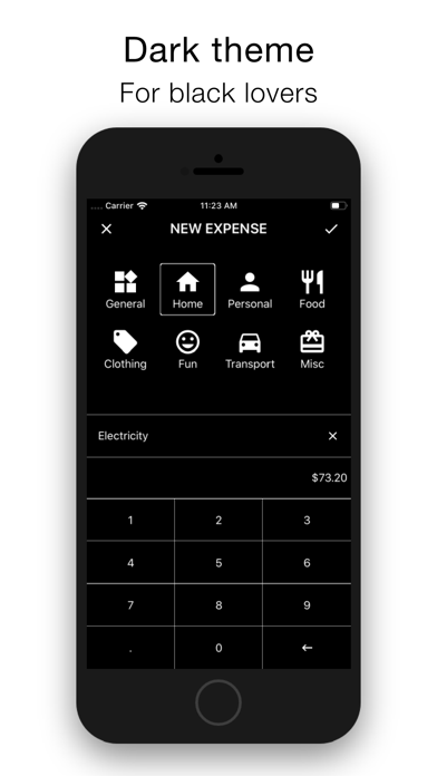 Screenshot #3 pour Minimalist Expense Tracker