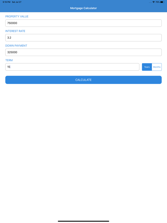 Mortgage Calculator: Home Loan iPad screenshot