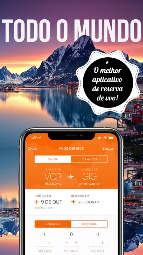 Passagens aéreas voos baratas