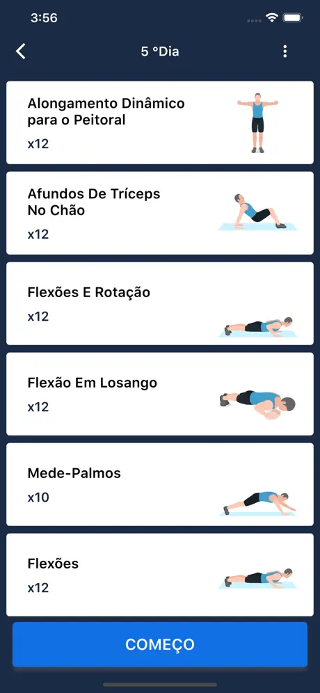 Treino de Braços