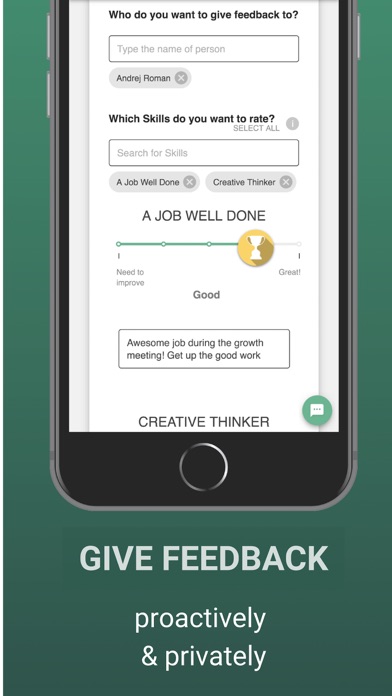 Tap My Back - Feedback App Screenshot