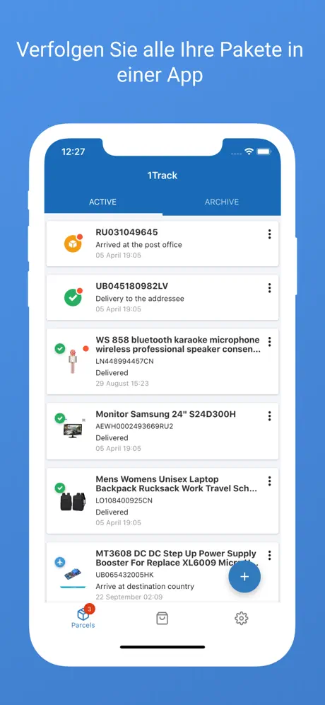 Paketverfolgung - 1Track