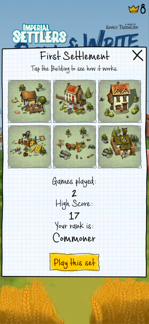 ‎Zrzut ekranu „Imperial Settlers Roll & Write”.