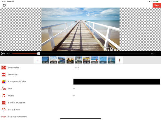 Screenshot #4 pour PicMov - Slideshow Editor