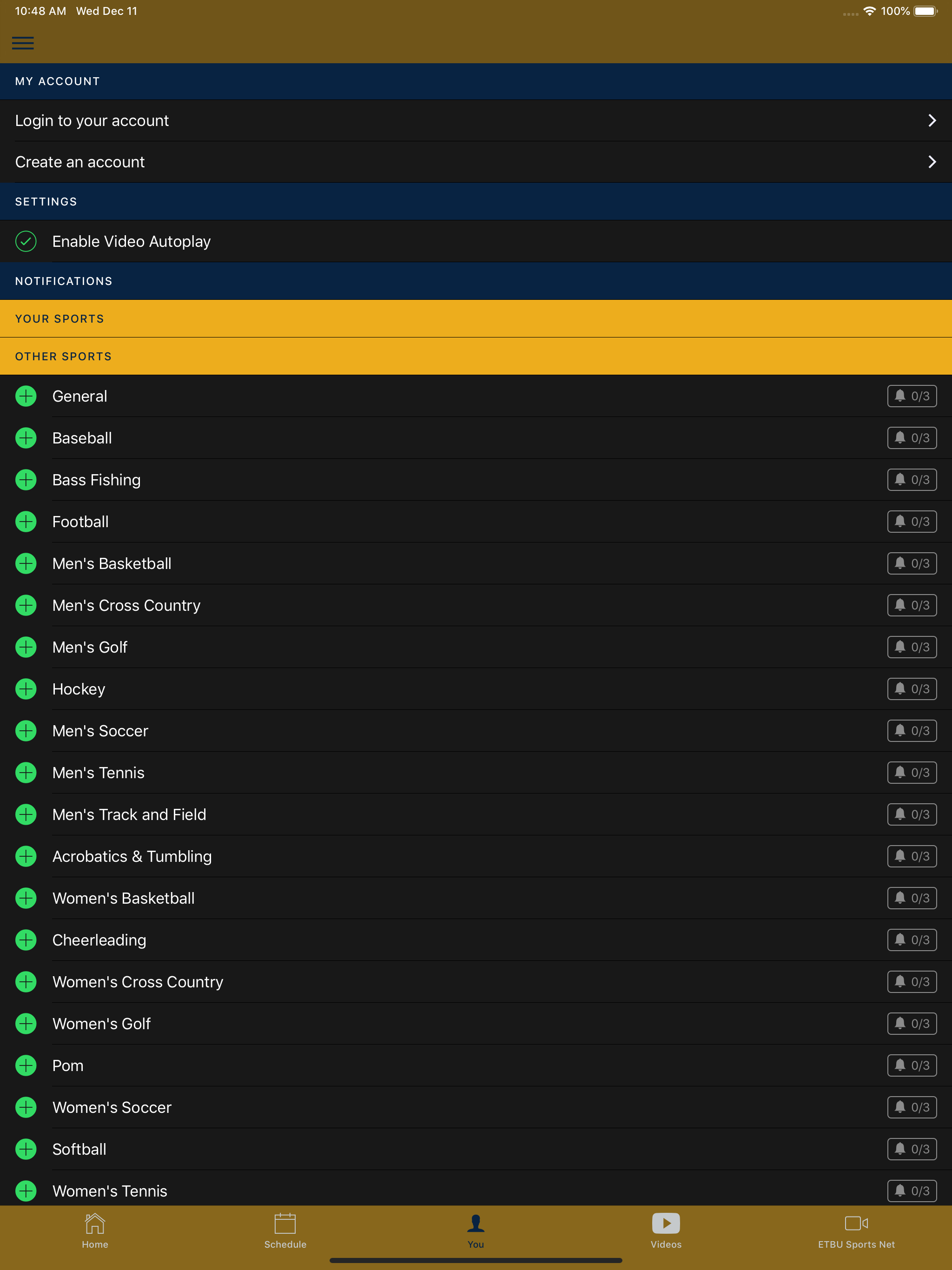 ETBU Athletics screenshot 8