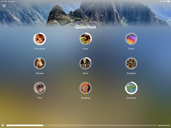 Learn Quechua - EuroTalk iPad screenshot