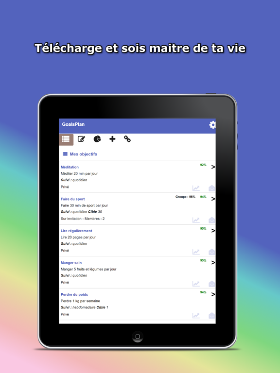 Screenshot #4 pour Organisateur & Rappel Objectif