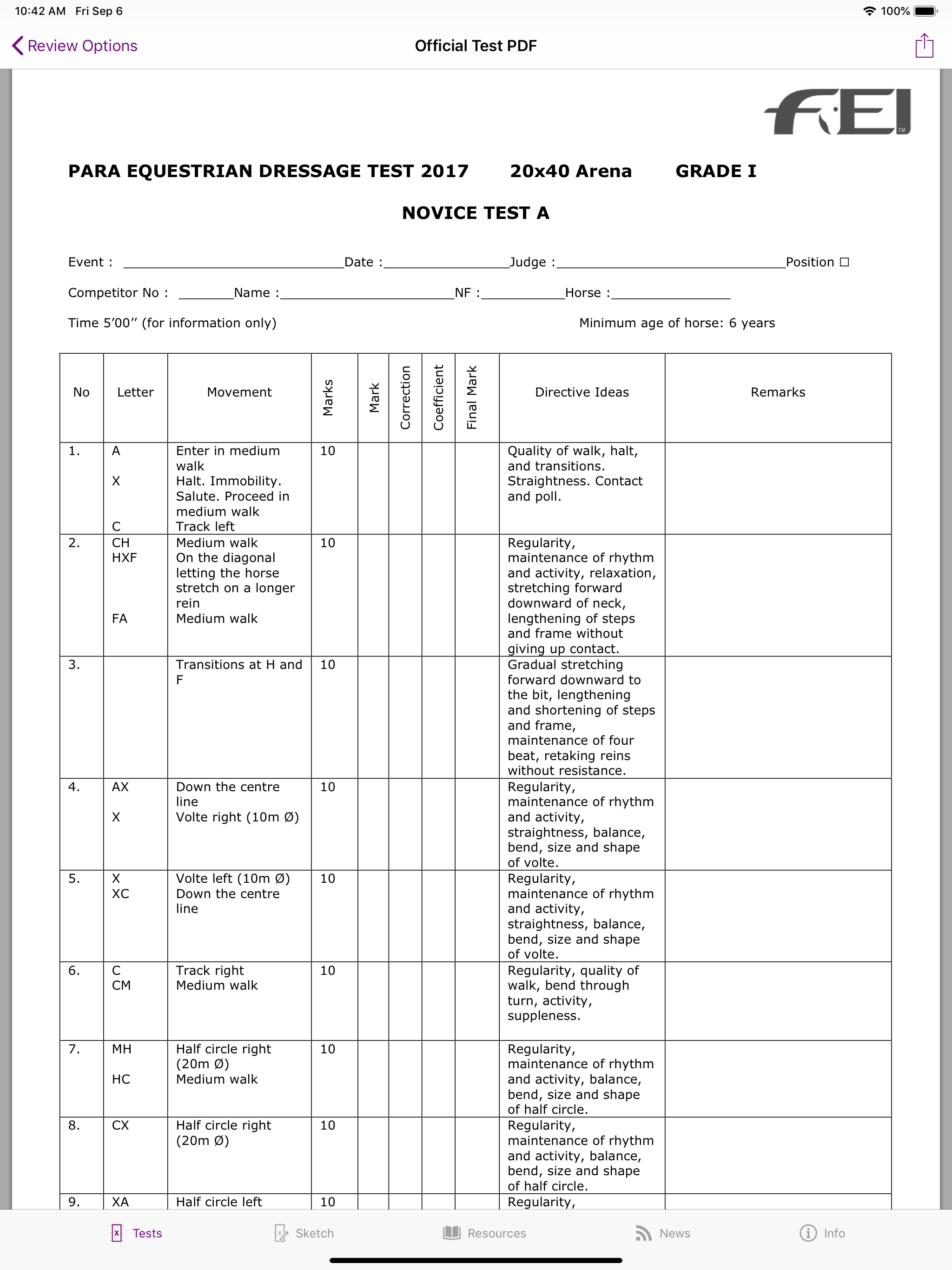 FEI EquiTests 4 - ParaDressage