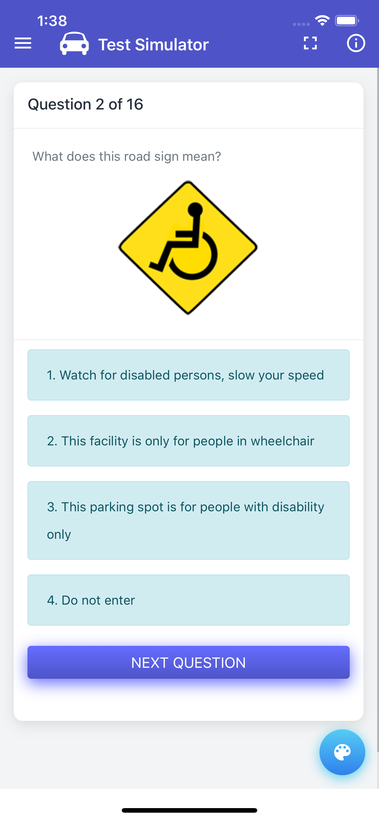 Indiana BMV Practice Exam screenshot 4