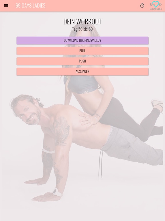 69 Days Ladies app screenshot 3