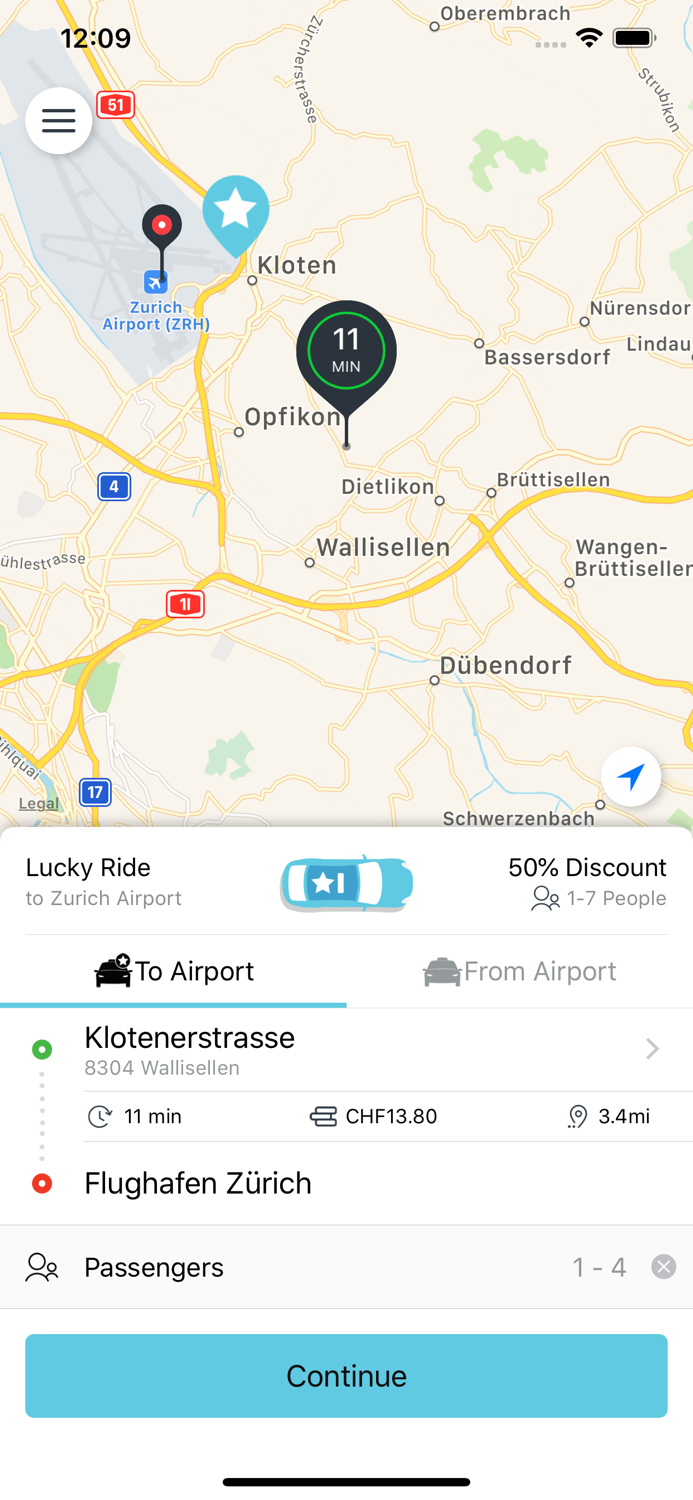 Airport Taxi Zürich