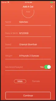 cornell vet purrfect weight iphone screenshot 3