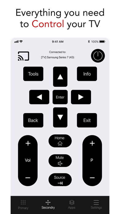 Smart TV Remote for Samsung. Screenshot