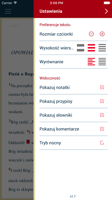 Pismo Święte z komentarzem Screenshot