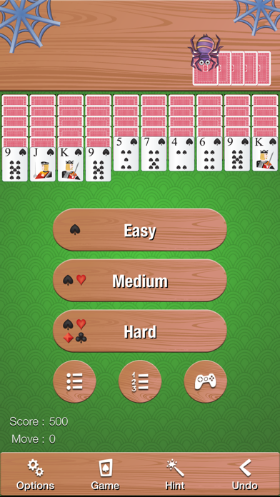 Screenshot #1 pour Relaxed Spider Solitaire