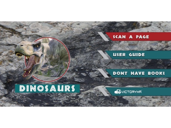 AR Living World of Dinosaurs iPad screenshot 1 - Education app