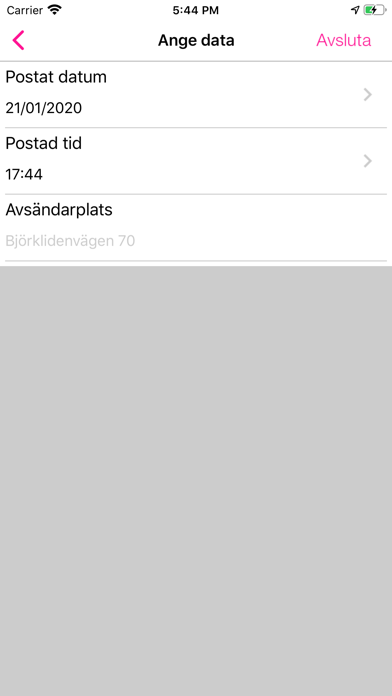 App screenshot