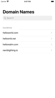 domain names iphone screenshot 2