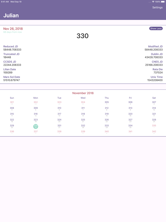Julian - Quick Dates iPad screenshot 4 - Utilities app