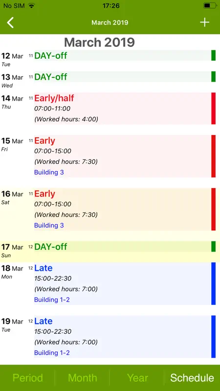 FlexR (Shift planner) screenshot 7 of 10