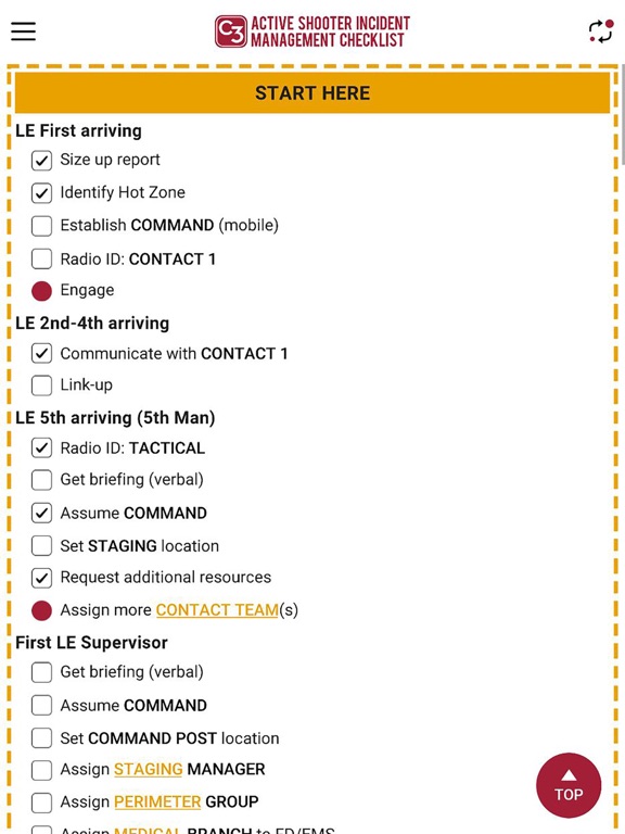 ASIM Checklist iPad screenshot 1 - Business app