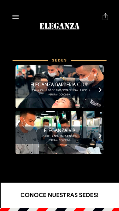 Eleganza Barberia app screenshot