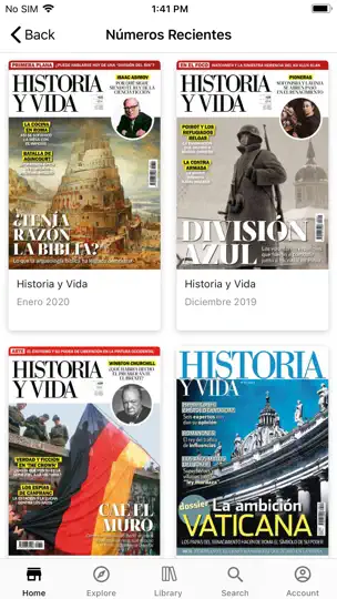 Captura de pantalla de Historia Y Vida en iPhone 2