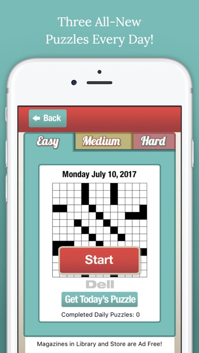 Penny Dell Daily Crossword Screenshot