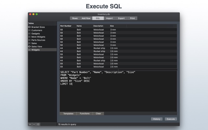 General DB Screenshot