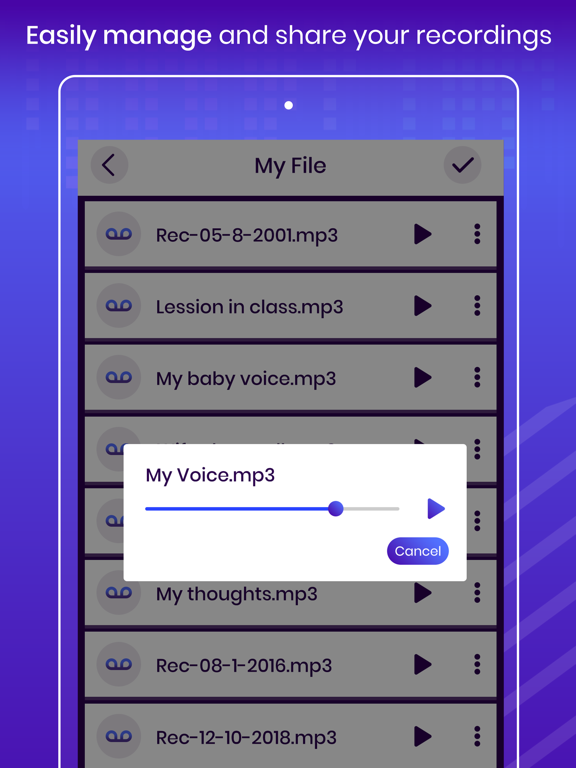 Screenshot #6 pour Audio Recorder & Editor