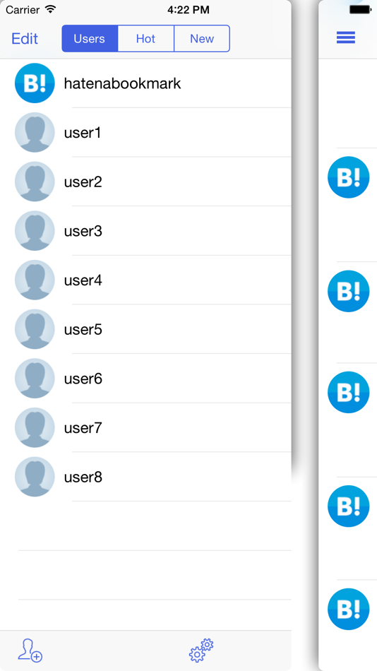 #1. each for Hatena Bookmark (iOS) Podle: Havas LLC