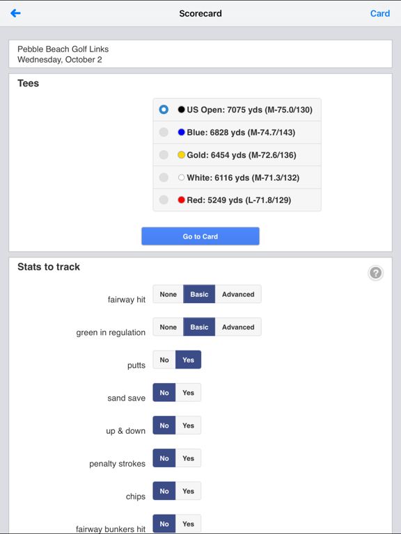Screenshot #5 pour BlueGolf Scorecard